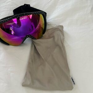 Giro Black Goggles with Purple Lens